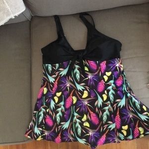NEW Black swim dress and attached shorts‎